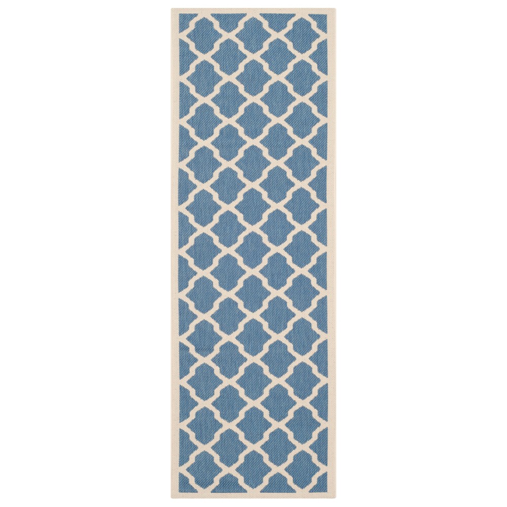  Amherst Evie Outdoor Runner Rug Blue/Beige