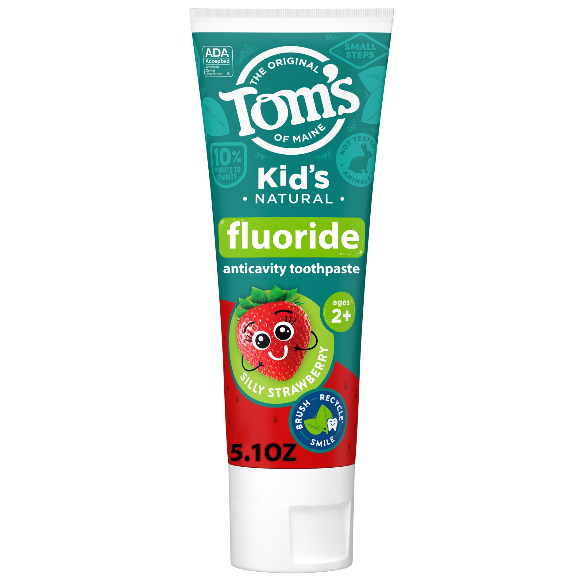 Tom's of Maine Silly Strawberry Kids' Anticavity Fluroide Toothpaste - 5.1oz