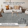 Area Rugs Ft Washable Boho Non-Slip Dining Room Soft Ultra Thin Waffle Print Bedroom Indoor Floor Carpet for Living Room - 4 of 4