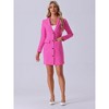 INSPIRE CHIC Women's Casual Notched Lapel Collar Office Work Blazer Dress - 3 of 4