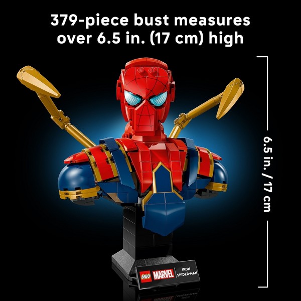 LEGO Marvel Busto de Iron Spider-Man Kit de Construcción para Adultos 76326 7
