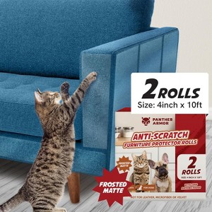 Panther Armor Anti Scratch Furniture Protectors, Protect Couch from Cats Scratching and Dogs - 1 of 4