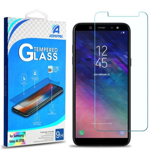 wimper lokaal veeg Valor Clear Tempered Glass Lcd Screen Protector Cover For Samsung Galaxy A6,  Transparent & Protective Film : Target