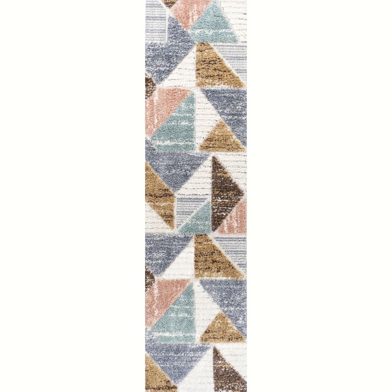 Aileen Geometric Scandi Colorblock Carved Area Rug - JONATHAN Y, 2 of 11