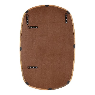 Walnut Brown Mango Wood Rectangular Vanity Mirror