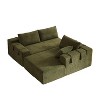 108 Modern Chenille Sectional Sofa with 6 Pillows - Right Chaise Configuration" - 2 of 4