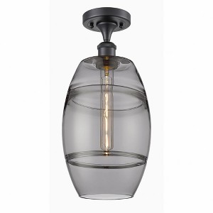 Vaz - 1 Light Semi-Flush Mount In Industrial Style-11.13 Inches Tall and 8 Inches Wide - 1 of 1
