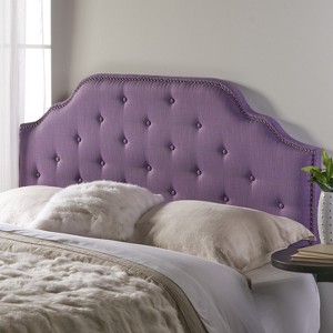 GDFStudio Luella Contemporary Tufted Full/Queen Headboard with Nailheads Accents - 1 of 4