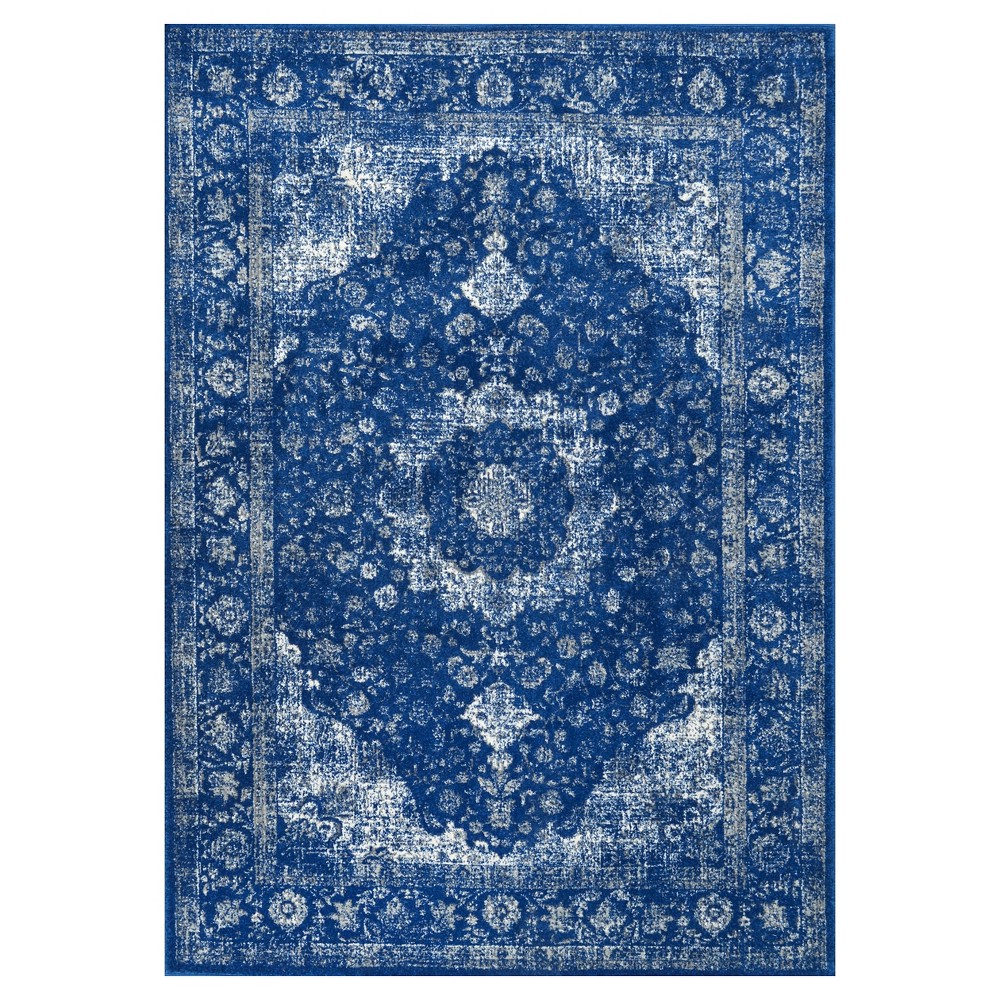 5'x7'5in Verona Vintage Persian Style Area Rug Blue - nuLOOM