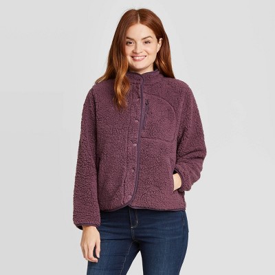 women's sherpa jacket target