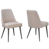 Brassex Set of 2 Celine Dining Chairs - 2 of 4