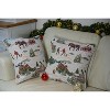 Signare USA Xmas Sleigh Pillowcase Cushion Cover 18x18 Inch - 3 of 3