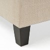 CAVINAS Bed Bench with Storage Cushioned Blanket Storage Chest Modern Bench Storage Bedroom for Bedroom, Living Room, Light Beige - 4 of 4