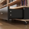 FUFU&GAGA 100LBS TV Stand with Wheels,Rolling Entertainment Center,Mobile Media Console with Shelves & Drawers - 4 of 4
