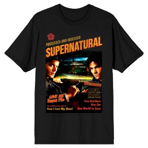 Supernatural End of the Road Tour Men's Black Short Sleeve Crew Neck Tee - 1 of 3