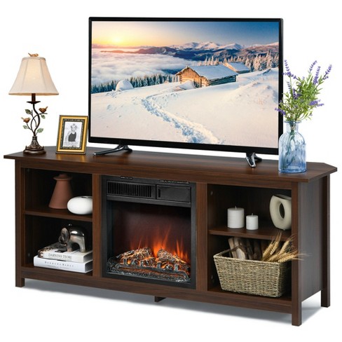 Target tv stand with hot sale fireplace