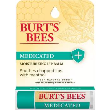 Burt's Bees Medicated Moisturizing Lip Balm - 0.15oz
