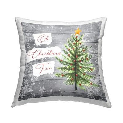 Stupell Industries Oh Christmas Tree Winter Snowflakes