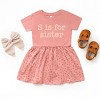 The Juniper Shop S Is For Sister Infant Dress - 24M - Mauve Spot - 3 of 4