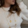 sanctuaire Oval Coin Medallion Cross Necklace - 2 of 4