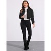 INSPIRE CHIC Women's Winter Outwear Baggy Padded Cropped Bomber Jacket - 3 of 4