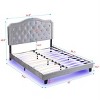 Upholstered Platform Bed Frame ,Wood Slat Support, Easy Assembly - 3 of 4