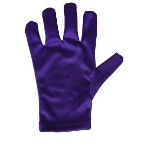 HalloweenCostumes.com   Adult's Purple Gloves, Purple - 1 of 1