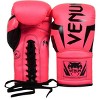 Venum Elite Lace Up Boxing Gloves - Neo Pink - 2 of 2