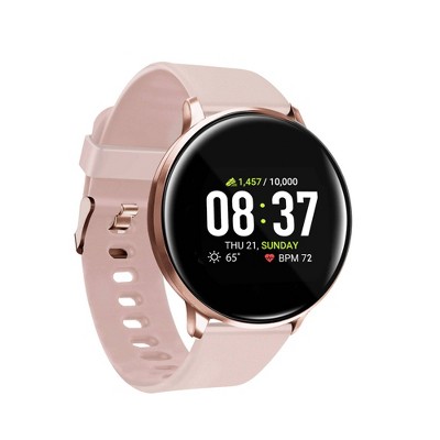 rose gold fitness tracker watch