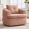 Sapphtopaz Modern Swivel Accent Chair with Dual-layer Upholstered Sofa Chair with Swivel Base Single Barrel Chair for Living Room, Bedroom - 2 of 4