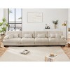 4-Seater Chenille Cloud Sectional Sofa,Modular Deep Seat Couch, Comfy Upholstered Sofa with Bolster Arms for Living Room, Apartment-Tanpinhause - 3 of 4