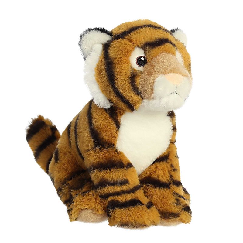 Aurora Small Bengal Tiger Eco Nation Eco-Friendly Stuffed Animal Orange 8", 5 of 7