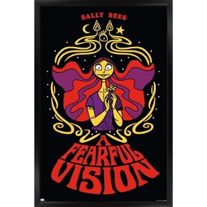 Trends International Disney Tim Burton's The Nightmare Before Christmas - Fearful Vision Framed Wall Poster Prints - 1 of 4