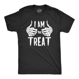 Mens I Am The Treat T Shirt Funny Trick Or Treat Halloween Tee - Crazy Dog Men's T Shirt For Halloween Season - 1 of 4