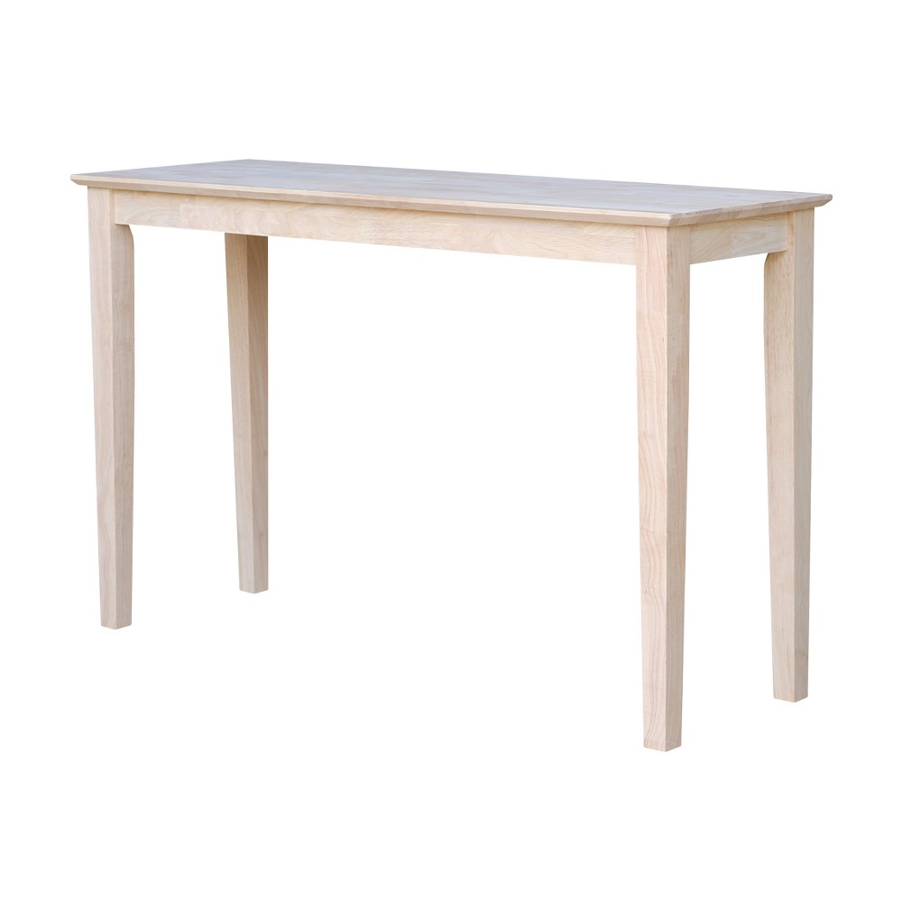 Photos - Coffee Table 48" Shaker Table Unfinished - International Concepts