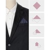 INSPIRE CHIC Men's Stripes Pattern Decorative Pocket Square - 3 of 4