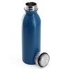 Gibson Home Marina 4 Piece 20 Ounce Double Wall Stainless Steel Thermal Bottle with Acrylic Lid in Matte Blue - 3 of 4