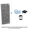 Big Dot of Happiness Light Blue 2024 Graduation Paper Straw Decor - Party Striped Decorative Straws - Set of 24 - 3 of 4