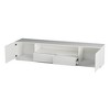 ATJafurn 78.7'' White Modern TV Stand for TVs up to 75'', Wood Media Console with 2 Storage Drawers - 4 of 4