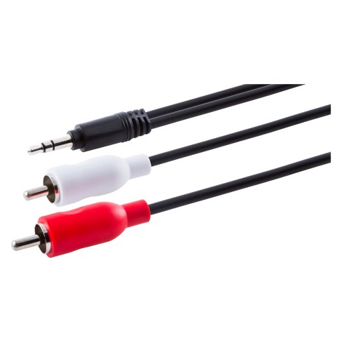 envidia combate violación Philips 6' Y-adapter Audio Cable. 3.5mm - Red/white : Target