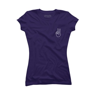 Junior's Design By Humans peace By desiredesign T-Shirt