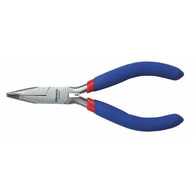 Westward  Bent Needle Nose Plier,4-1/2" L,Smooth 53JW99