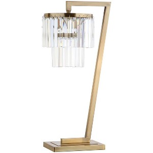 Callum Table Lamp - Brass Gold/Clear - Safavieh. - 1 of 4