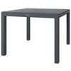 Outsunny Extendable Patio Table for 6-8 People, Aluminum Frame Rectangle Outdoor Dining Table, for Backyard, Dark Gray - 4 of 4