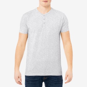 X RAY Men's Basic Henley Neck Short Sleeve T-Shirt - 1 of 3