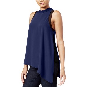 Rachel Roy Womens Asymmetrical Tank Top, Blue, Medium - 1 of 1