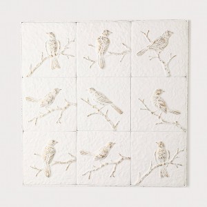 Sullivans Bird Wall Decor 30"H; White - 1 of 3