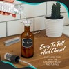 Nevlers 4 oz. Leakproof Amber Glass Spray Bottles (Pack of 48) - 4 of 4