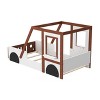 Kumasinova Car-Shaped Twin/Full Size Bed Frame,Wood Twin/Full Bed Frame with Headboard,Bed Frame Twin/Full for Kids,Boys&Girls - 4 of 4