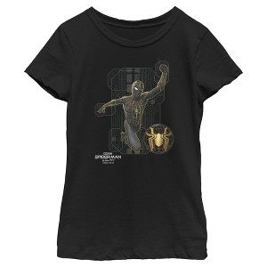 Girl's Marvel Spider-Man: No Way Home Black Suit Tech T-Shirt - 1 of 4